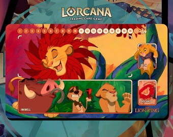 Spelmatta Lorcana TCG - Lejonkungen - Simba Future King - 600 x 350 mm - Samlarkortspel