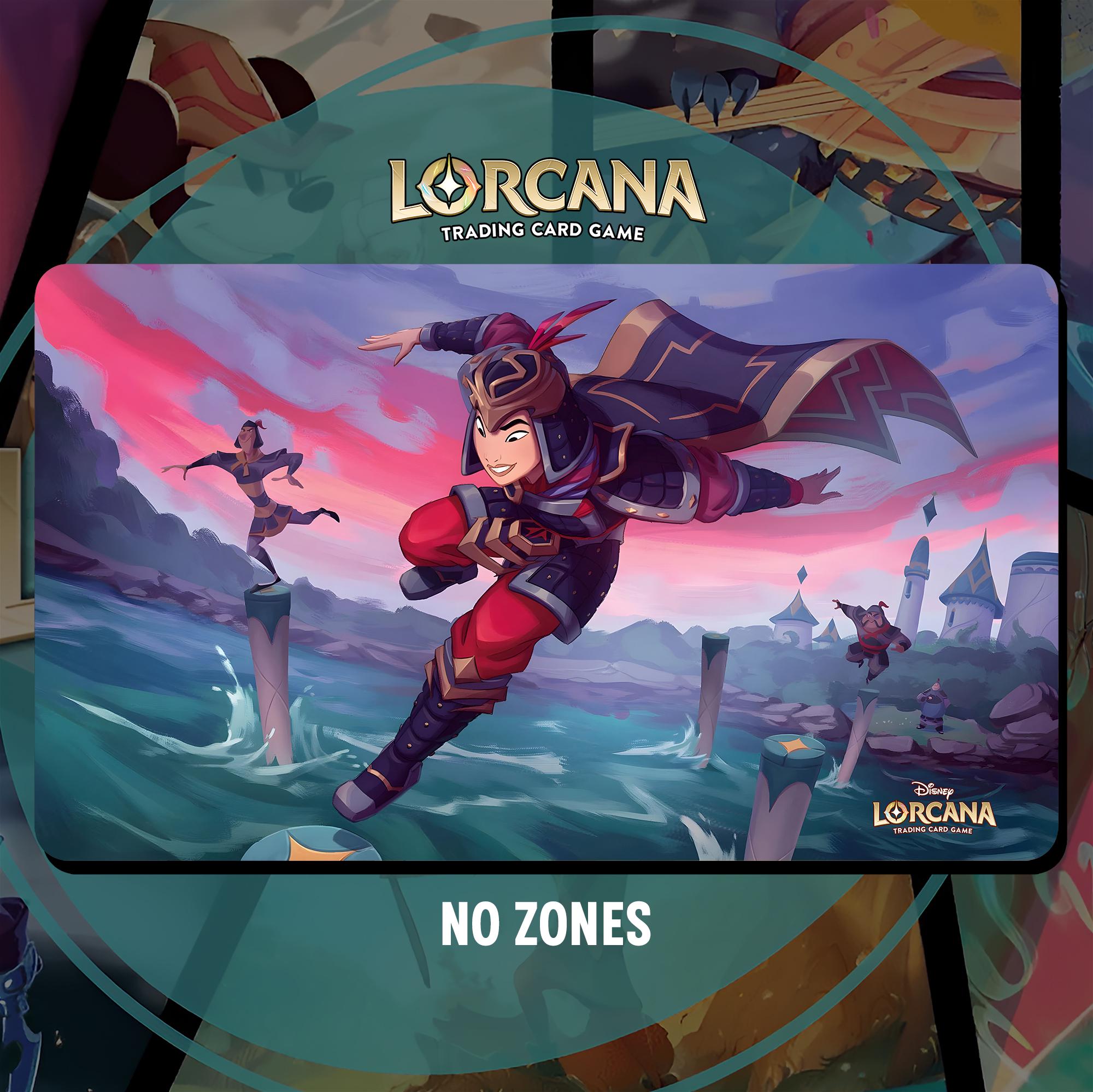 プレイマット Lorcana TCG - ムーラン帝国将軍 - 24インチ x 14インチ