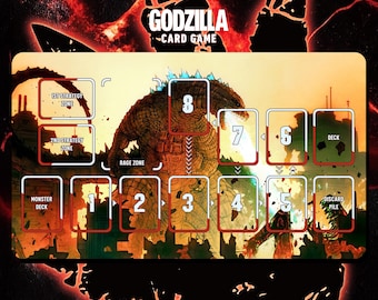 プレイマット キングギドラ ミームバージョン - ゴジラ カードゲーム