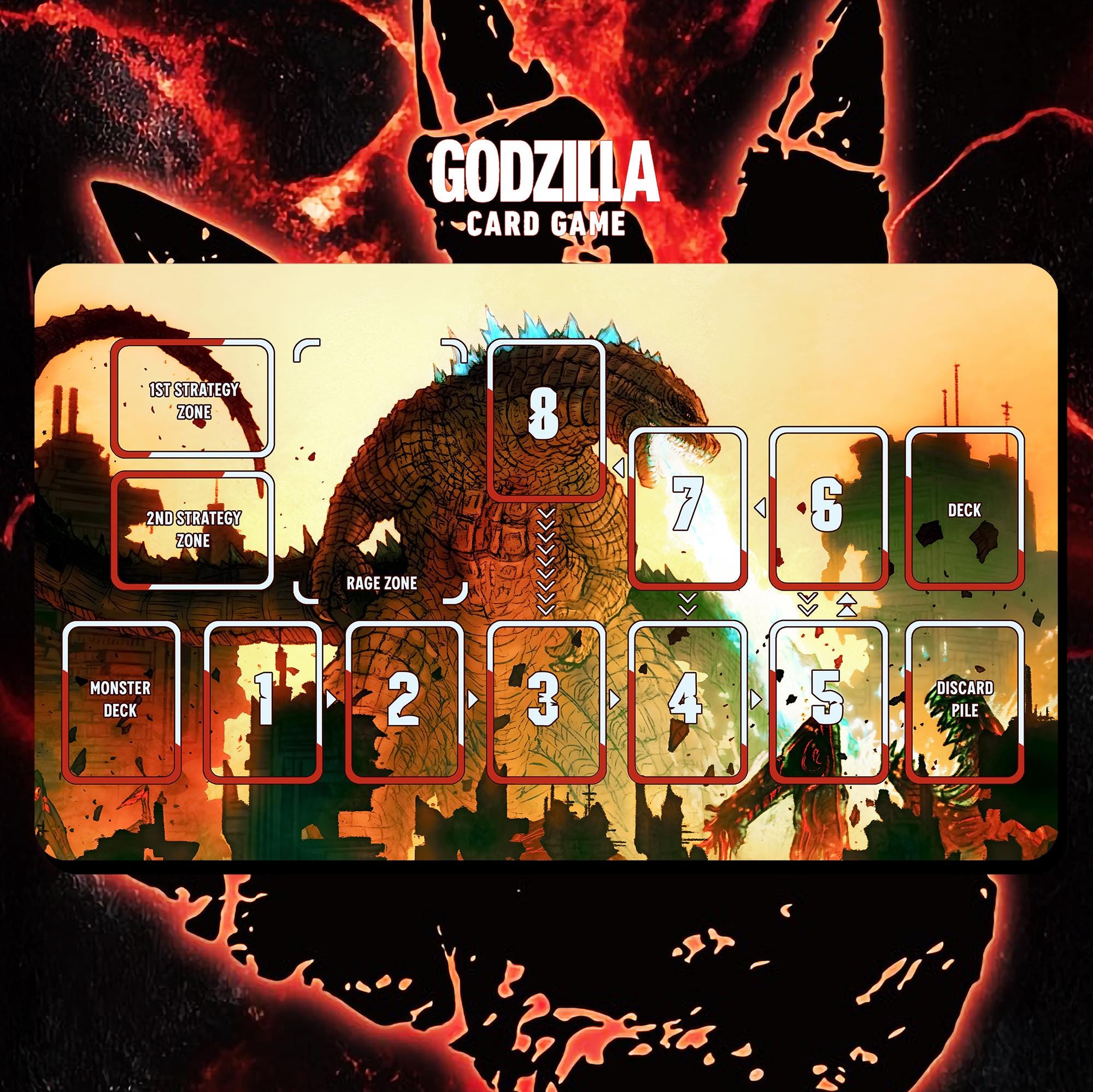 ゴジラ アトミックビーム プレイマット - ゴジラ カードゲーム - 24