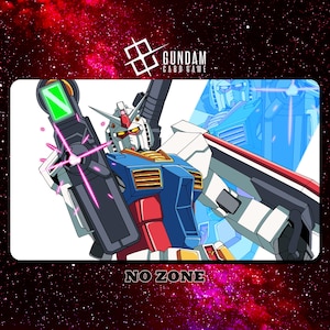 Tappetino da gioco Gundam RX-72-2 - Gioco di carte Gundam - 600 x 350 mm (24" x 14") - Gioco di carte collezionabili