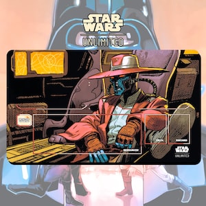 Playmat TCG Star Wars: Unlimited Cad Bane - 24" x 14" pulgadas (600 x 350 mm) - Juego de cartas coleccionables