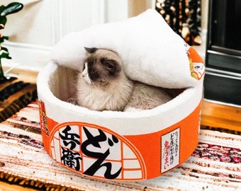 Pet Ichiran Ramen Bowl Bed - For Cats and Dogs