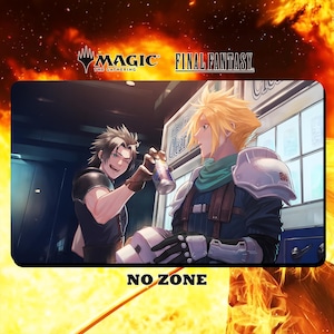 Junge Wolke und Zack Spielmatte/ Schreibtischmatte - MTG Final Fantasy - 24 "x 14" Zoll (600 x 350 mm) - Sammelkartenspiel