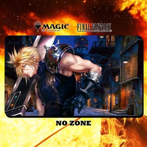 Tappetino da gioco/tappetino Cloud Secret Mission - MTG Final Fantasy - 600 x 350 mm (24" x 14") - Gioco di carte collezionabili
