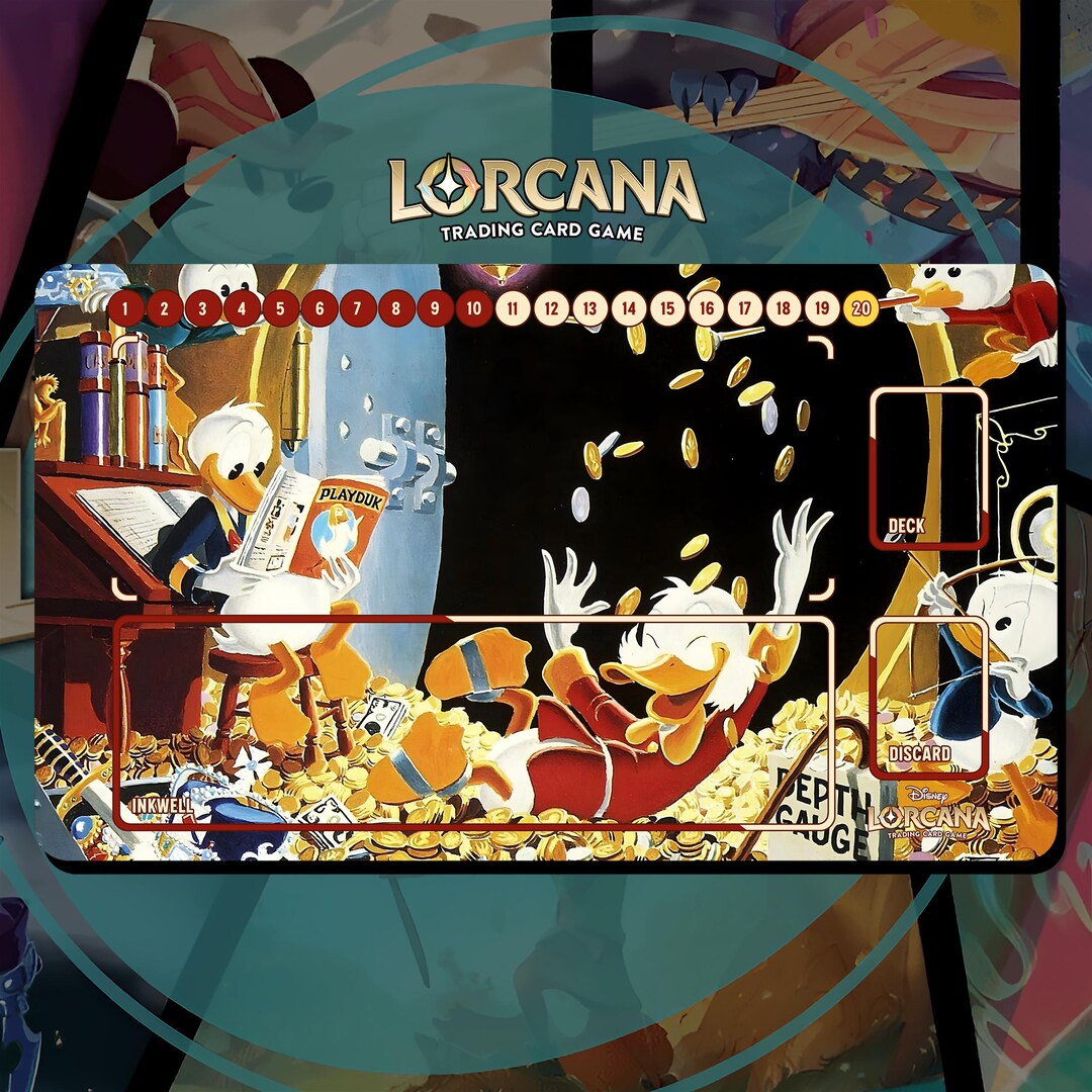 Playmat Lorcana TCG - Ducktales and Scrooge Mcduck - 24