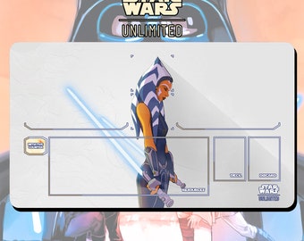 Playmat TCG Star Wars: Unlimited Ahsoka - 24&quot; x 14&quot; inches (600 x 350 mm) - Trading Card Game