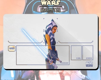 Tapis de jeu JCC Star Wars : Unlimited Ahsoka - 24 x 14 po. (600 x 350 mm) - Jeu de cartes à collectionner