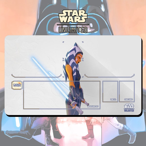 Playmat TCG Star Wars: Unlimited Ahsoka - 24" x 14" inches (600 x 350 mm) - Trading Card Game
