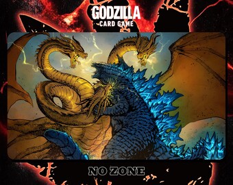 ゴジラ対キングギドラ プレイマット - ゴジラ カードゲーム - 24インチ
