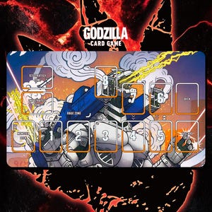 ゴジラ対宇宙怪獣プレイマット - ゴジラカードゲーム - 24インチ