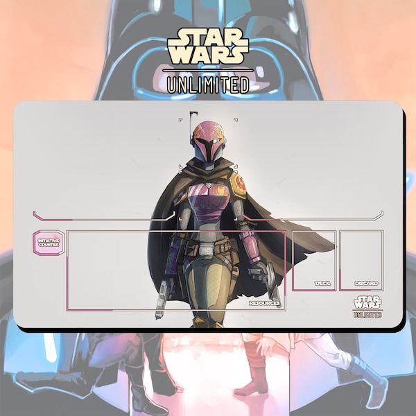 Playmat TCG Star Wars: Unlimited Sabine Wren - 24" x 14" inches (600 x 350 mm) - Trading Card Game