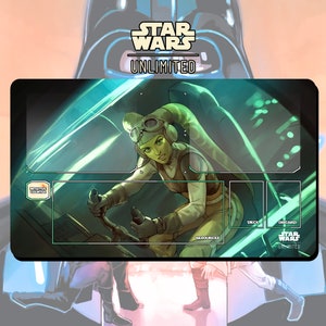 Tapis de jeu JCC Star Wars : Unlimited Hera Syndulla - 24 x 14 po. (600 x 350 mm) - Jeu de cartes à collectionner