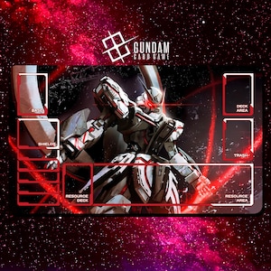 Gundam Stargazer Playmat - Gundam SEED - Gundam Card Game - 24&quot; x 14&quot; inches (600 x 350 mm) - Trading Card Game