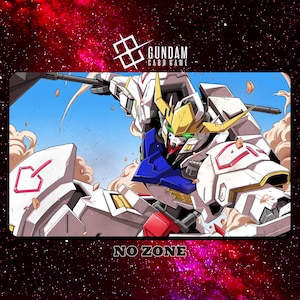 Gundam Barbatos Playmat - Gundam-kaartspel - 24" x 14" inch (600 x 350 mm) - ruilkaartspel
