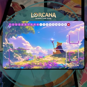 Tapete de jogo Lorcana TCG - Ursinho Pooh Jovem Bruxo - 24" x 14" polegadas (600 x 350 mm) - Jogo de cartas colecionáveis