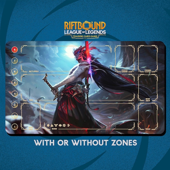 yone Yone Playmat Stitched Edges - Riftbound Trading Card Game - Etsy