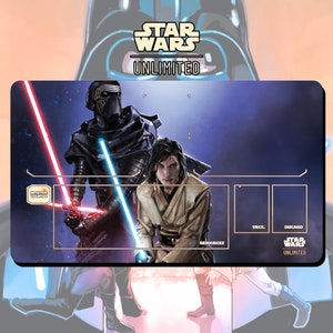 Tapete de juego TCG Star Wars: Unlimited Kylo Ren - 600 x 350 mm - Juego de cartas coleccionables