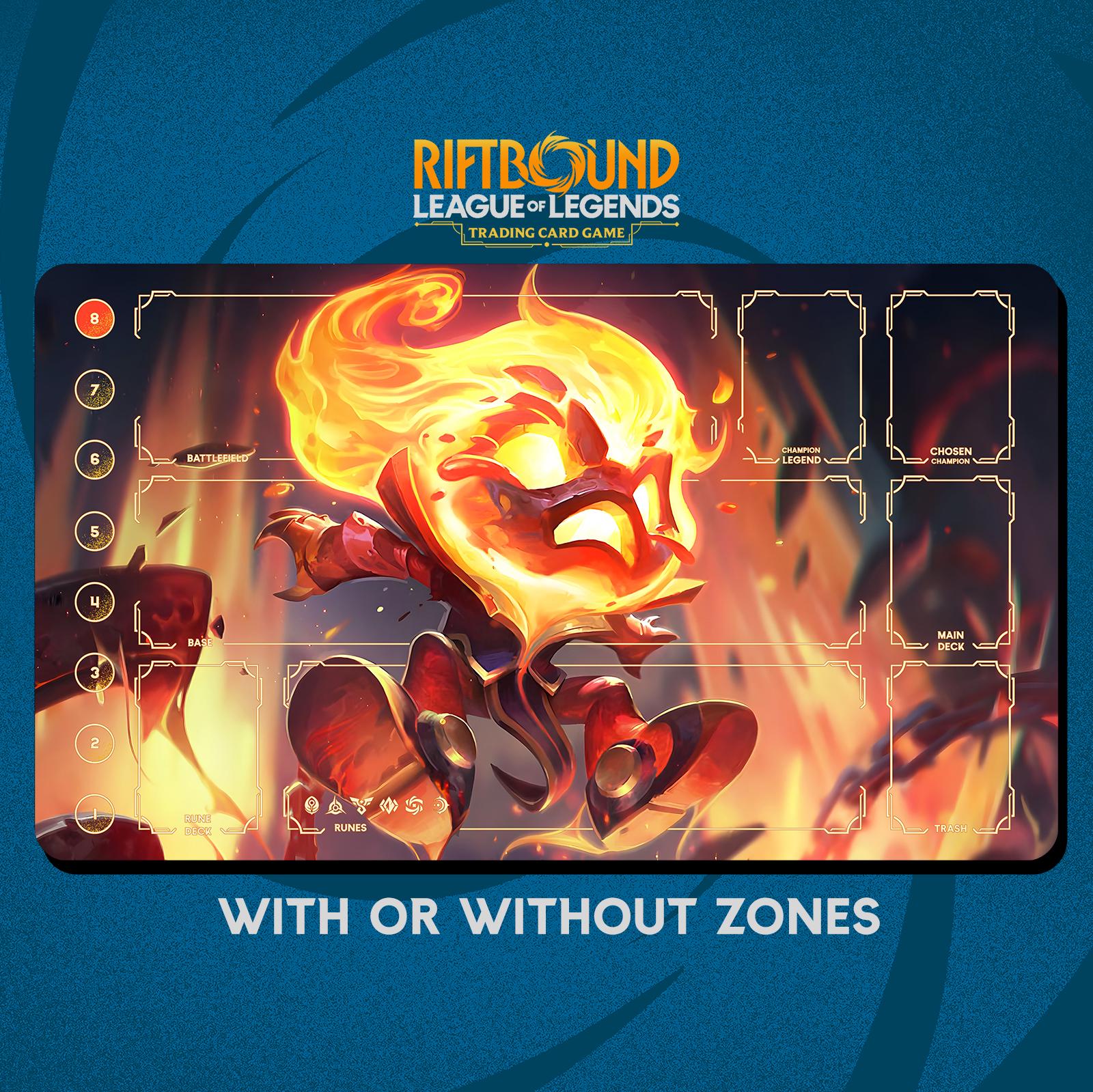 Infernal Amumu Playmat Stitched Edges - Riftbound Trading Card
