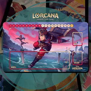 Tapis de jeu Lorcana TCG - Mulan Imperial General - 24 x 14 po. (600 x 350 mm) - Jeu de cartes à collectionner
