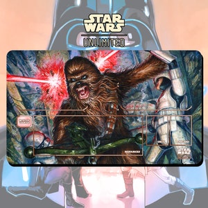 プレイマット TCG スターウォーズ: アンリミテッド チューバッカ ランペイジ - 24" x 14" インチ (600 x 350 mm) - トレーディングカードゲーム