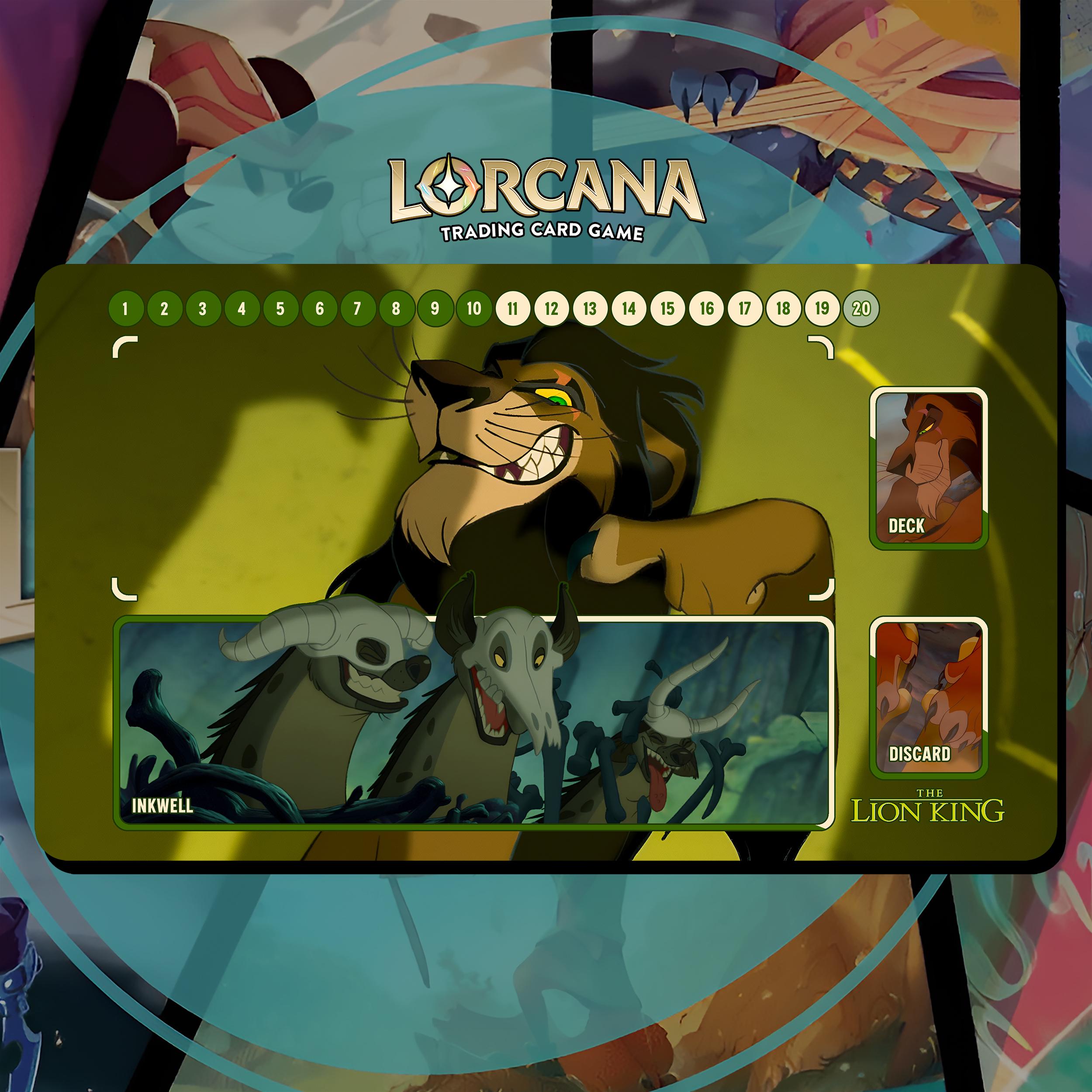 Playmat Lorcana TCG - the Lion King - Scar - 24
