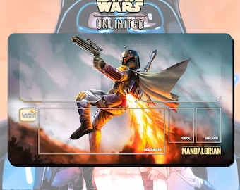 Spielmatte Sammelkartenspiel Star Wars: Unlimited Bounty Hunter - Spielmatte 600 x 350 mm - Sammelkartenspiel