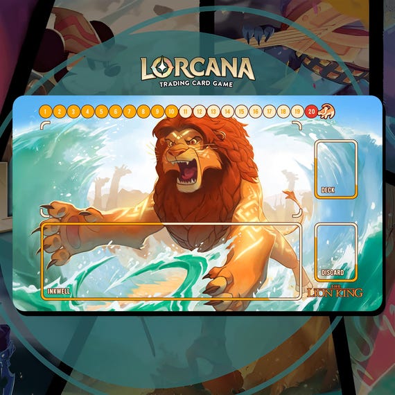 Disney Lorcana シンバ プレイマット Playmat Lorcana TCG - the Lion King - Simba Pride Protector - 24