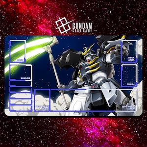 Gundam Deathscythe Playmat - Gundam Card Game - 24&quot; x 14&quot; inches (600 x 350 mm) - Trading Card Game