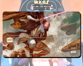 Spielmatte Star Wars: Unlimited - Mace Windu - 24 "x 14" Zoll (600 x 350 mm) - Sammelkartenspiel