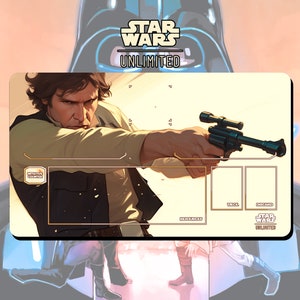 Playmat TCG Star Wars: Unlimited Han Solo - 24" x 14" pulgadas (600 x 350 mm) - Juego de cartas coleccionables