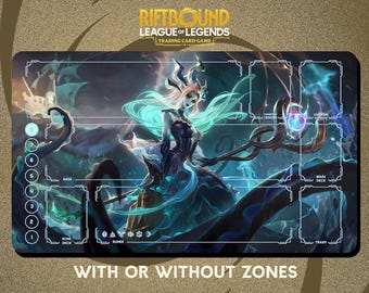 Sunken Shadow Nami Playmat Stitched Edges - Riftbound Trading Card