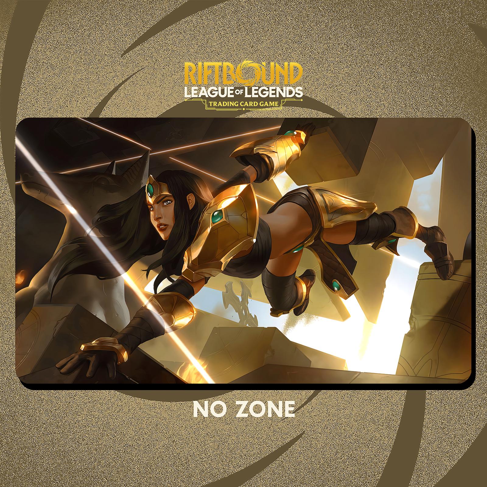 Sivir Runeterra Playmat Stitched Edges - Riftbound Trading Card