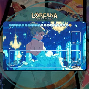 Tapete de juego Lorcana TCG - Cenicienta - 24" x 14" pulgadas (600 x 350 mm) - Juego de cartas coleccionables