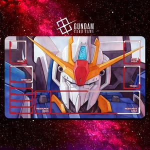Gundam Zeta Playmat - Gundam Card Game - 24&quot; x 14&quot; inches (600 x 350 mm) - Trading Card Game