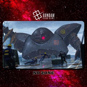 Tappetino da gioco Gundam MSM-03 at War - Gioco di carte Gundam - 600 x 350 mm (24" x 14") - Gioco di carte collezionabili