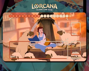 Speelkleed Lorcana TCG - Belle - Belle en het beest - 24" x 14" inch (600 x 350 mm) - ruilkaartspel