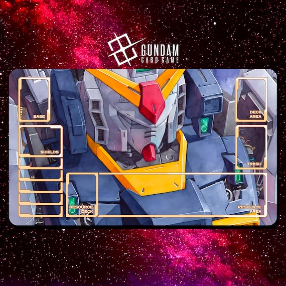 ガンダムMK II プレイマット - ガンダムカードゲーム - 24インチ x 14