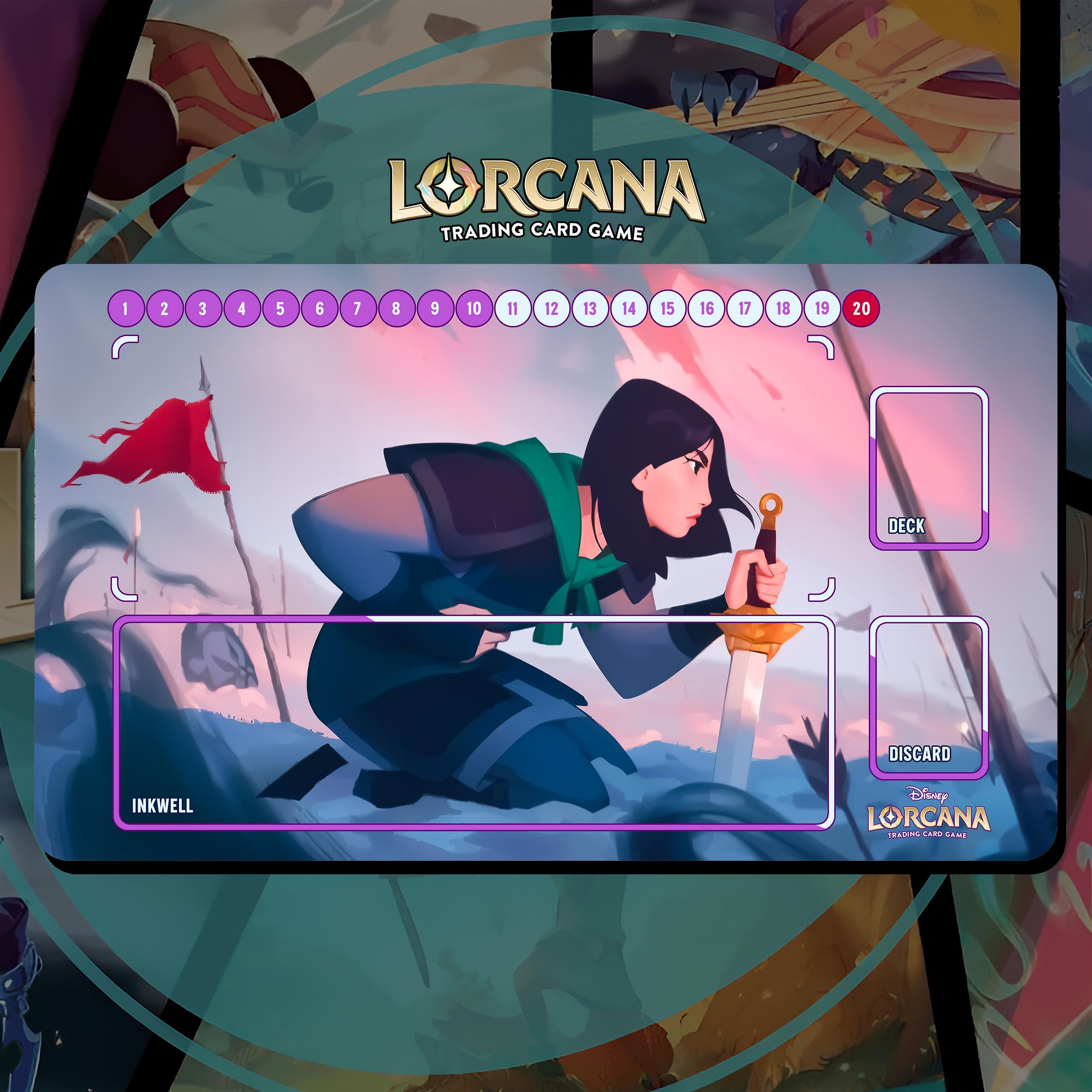 ロルカナ DLC横浜 ムーラン プレイマット Lorcana play mat mulan