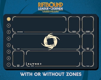 Playmat Riftbound neutraal gestikte randen - Riftbound Trading Card Game