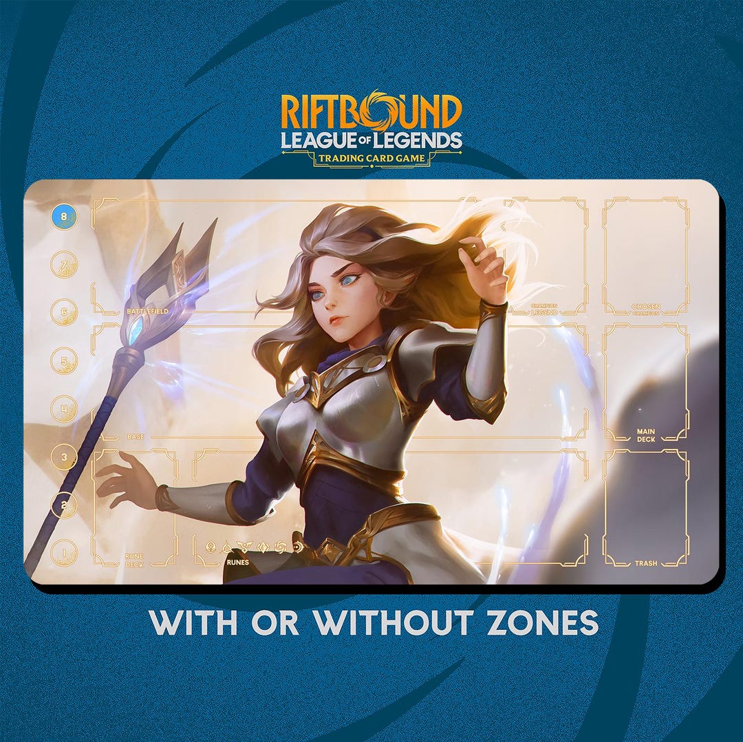 Sp Lux Riftbound Lux Playmat Stitched Edges - Riftbound Trading Card Game - 24