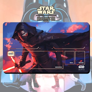 Tapis de jeu JCC Star Wars : Unlimited The Rise Of Kylo Ren - 24 x 14 po. (600 x 350 mm) - Jeu de cartes à collectionner