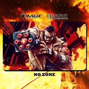 Barett Wallace Playmat/ Schreibtischmatte - MTG Final Fantasy - 24 "x 14" Zoll (600 x 350 mm) - Sammelkartenspiel