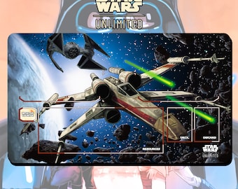 Playmat TCG Star Wars: Unlimited X Wing Starfighter - 24" x 14" inches (600 x 350 mm) - Trading Card Game