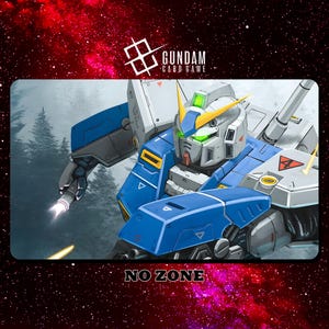 Tappetino da gioco Gundam RX-72NT-1 - Gioco di carte Gundam - 600 x 350 mm (24" x 14") - Gioco di carte collezionabili
