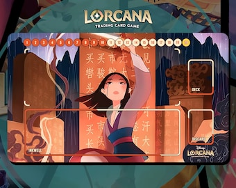Tapete de juego Lorcana TCG - Mulan - 600 x 350 mm (24" x 14") - Juego de cartas coleccionables