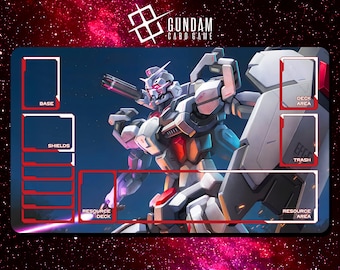 Playmat Gundam Card Game - Gundam Gquuuuuux Gms-k Fred - 24
