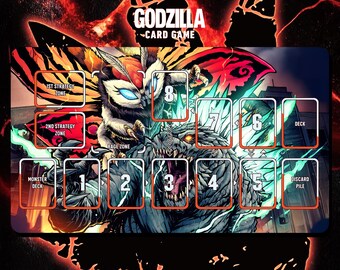 MtG&ゴジラコラボプレイマット　マジックザギャザリング　暗黒破壊獣、バトラ MtG&ゴジラコラボプレイマット マジックザギャザリング 暗黒破壊