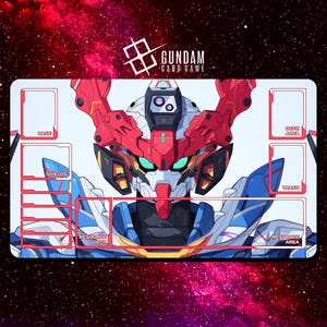 Gundam GquuuuuuX gMS-Omega Playmat - Gundam Card Game - 24&quot; x 14&quot; inches (600 x 350 mm) - Trading Card Game