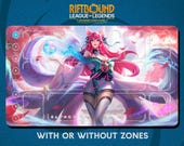 Mystic Ahri Playmat Stitched Edges - Riftbound Trading Card Game
